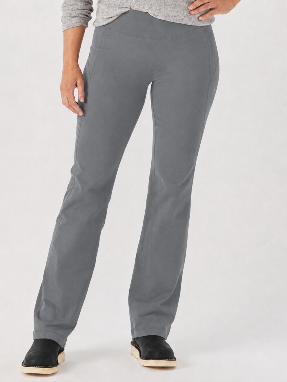 Duluth Trading Co NoGA Classic Bootcut Pants XL Blue Steel Gray 31” Inseam
